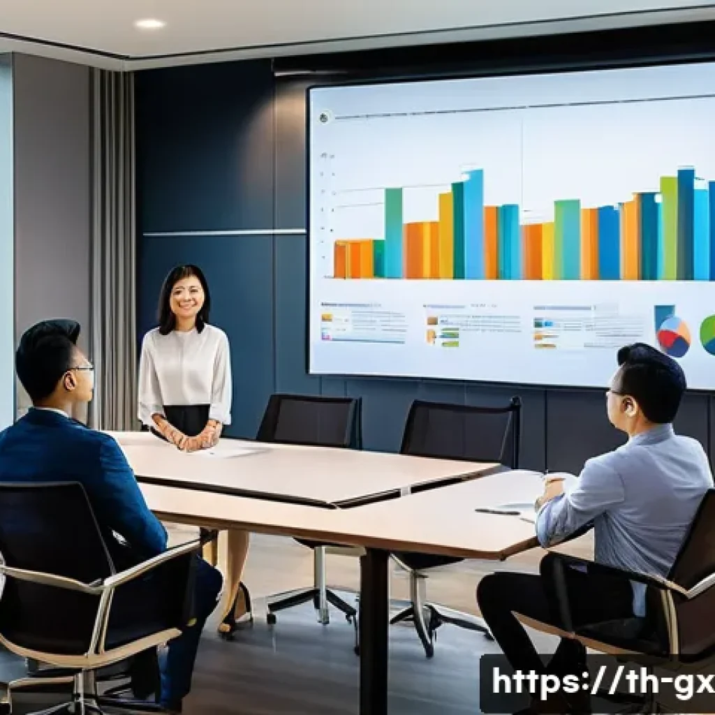 인지 편향과 혁신의 관계 - A modern corporate meeting room in a Bangkok office, diverse Thai professionals in business casual a...